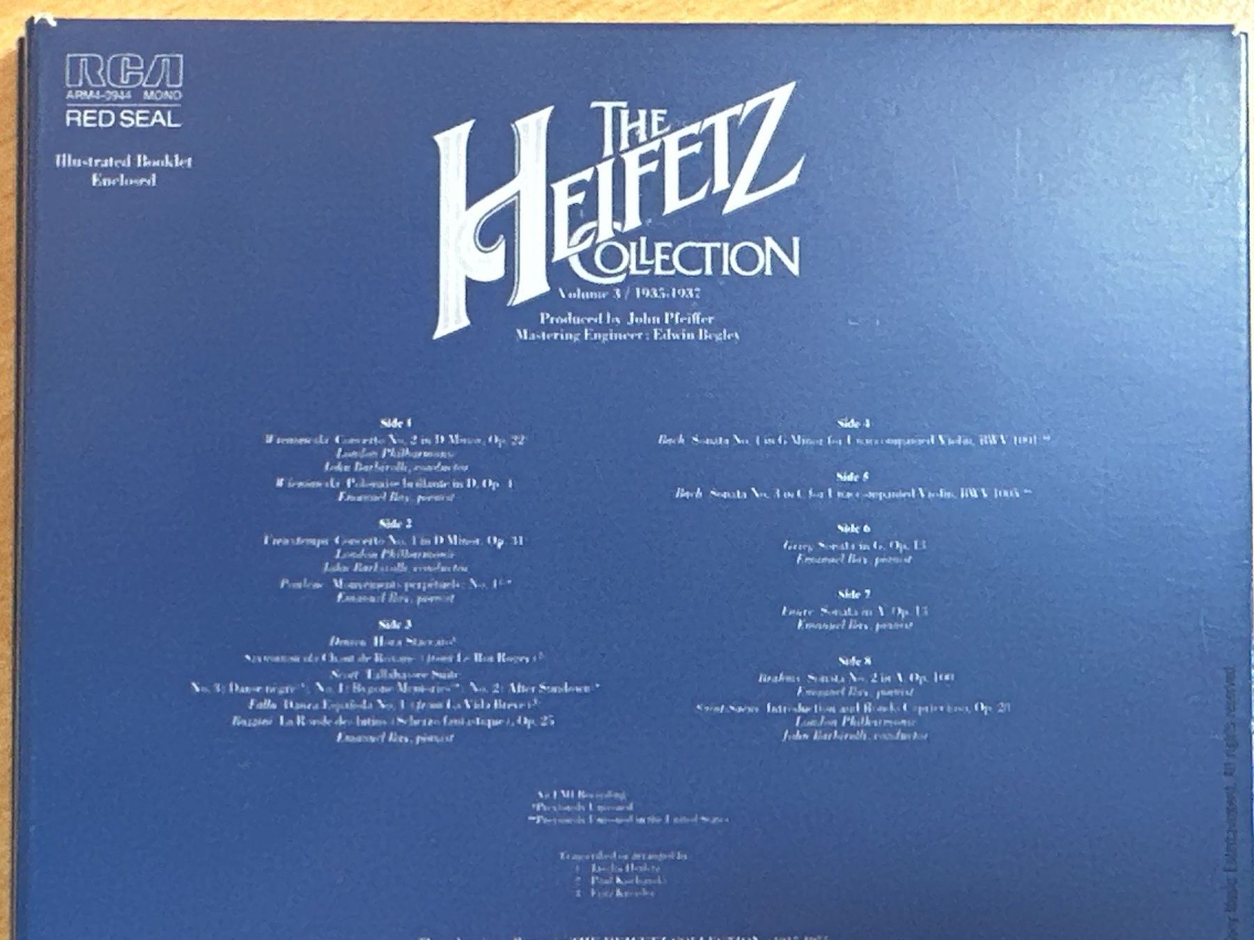CD: The Heifetz Collection • Volume 3 / 1935-1937 - 4 CD – Usato da Rikon im Tösstal venduto da Alpenmutz 2