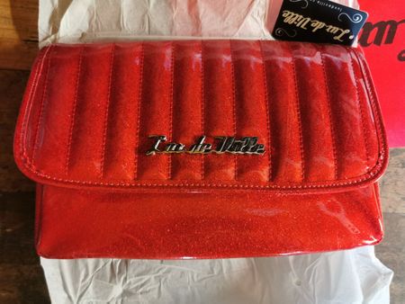 Lux de Ville Mini Gambler Tote Red Spark *NEU* Handtasche