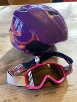 Kinderskihelm von Giro mit Skibrille 7-9 Jahre