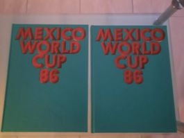 2x Mexiko WM 86 Sammelalbum / Fotobuch Rarität