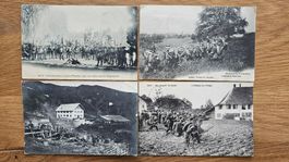 4 Militärkarten 1906 - 1907 für nur 6.--