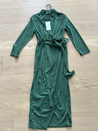 Anna Field Green Midi Dress - Wrap Style - Size XS