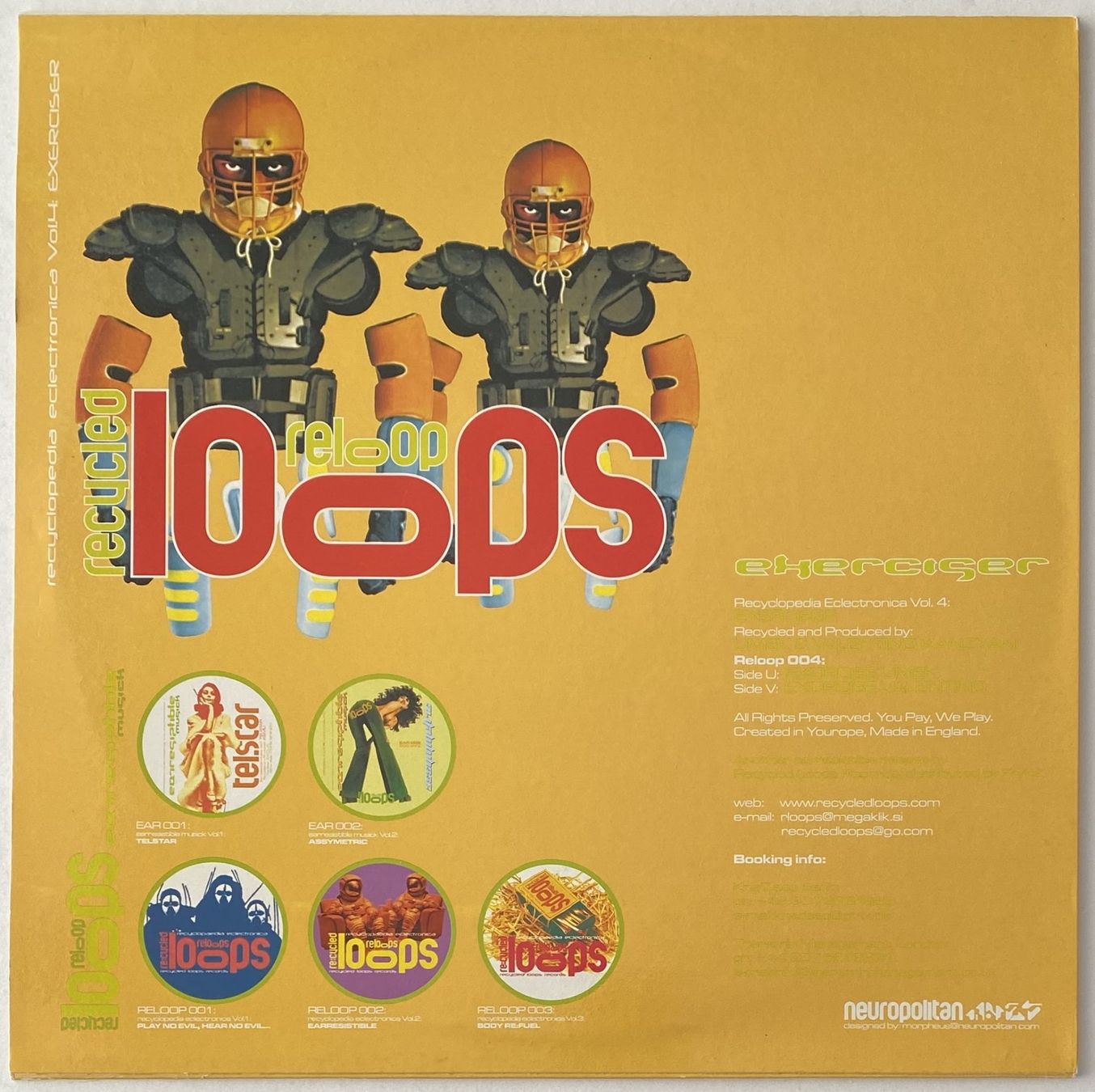 Dischi in vinile: Recycled Loops, Exerciser (Techno, Tech House) – Usato da Flums venduto da Empe1 1