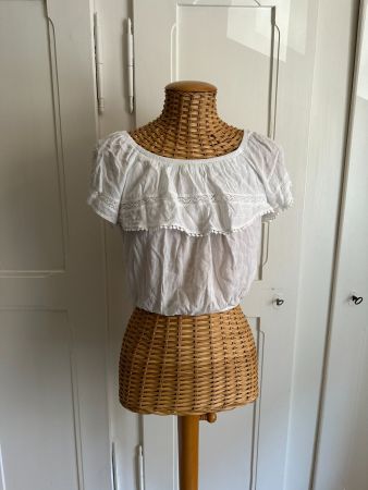 Hippie Boho Oberteil weiss 34