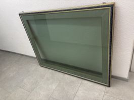 Vintage Bilderrahmen mit grüner Einlage, zeitlos schön!