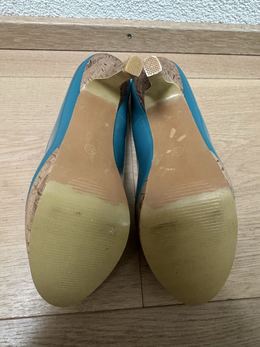 Cube Scarpe da donna: CUBE Plateau High Heels / Peeptoe Gr. 38 Türkis – Nuovo (secondo la descrizione) da Winkel venduto da Schorley 5
