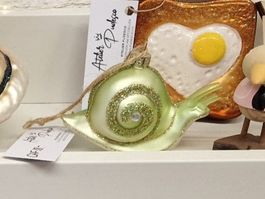 Schnecke Hellgrün Ornament