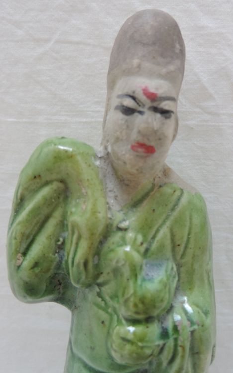 alte China Tonfigur, glasierte Figur | Kaufen auf Ricardo