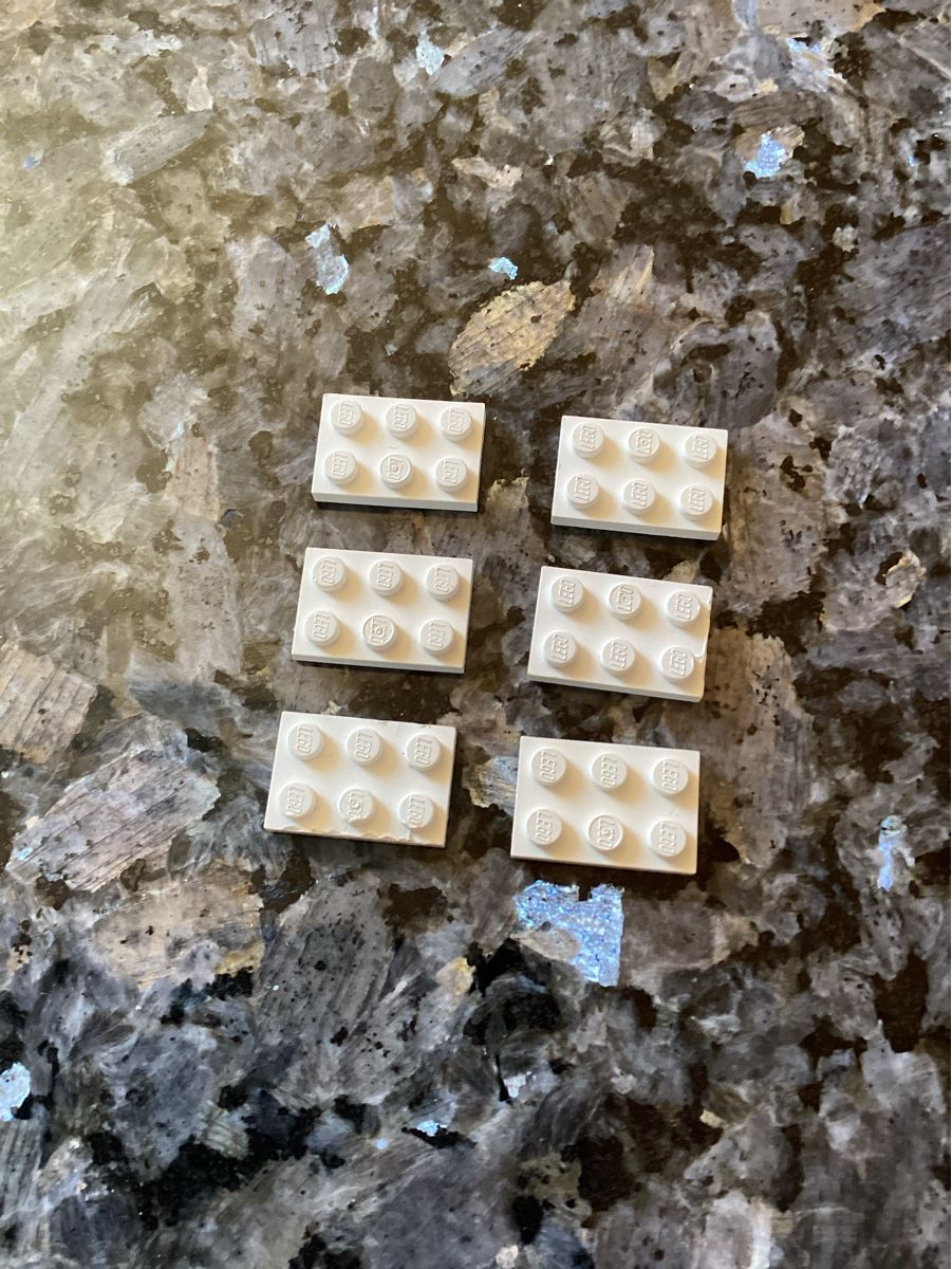 Lego Giocattoli: Lego Plättli weiss, 2x3 Noppen – Usato da Kölliken venduto da Rwolfer