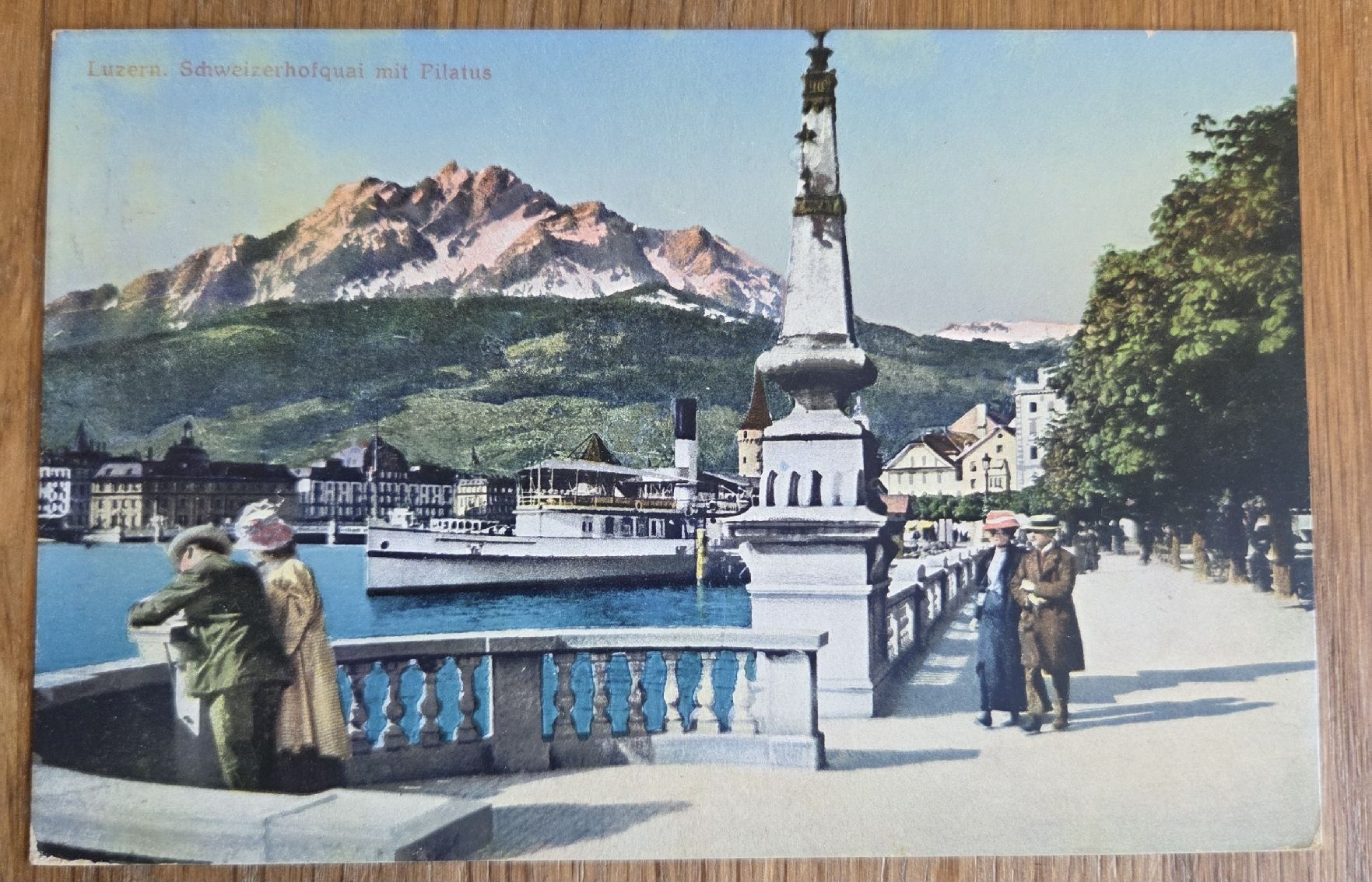 Ansichtskarten: 3x Antike Ansichtskarten Luzern Seebrücke mit Pilatus – Gebraucht aus Stans von Ducati16 1