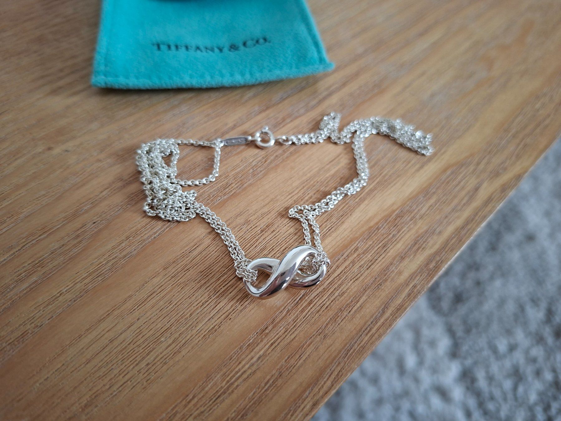 Tiffany & Co. Catenine: TIFFANY & Co. Infinity Double Chain Necklace silver 925! – Usato da Goldach venduto da mamakotzi 3