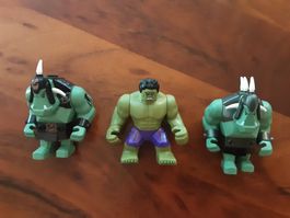Lego Figuren Gross Hulk und Trolle