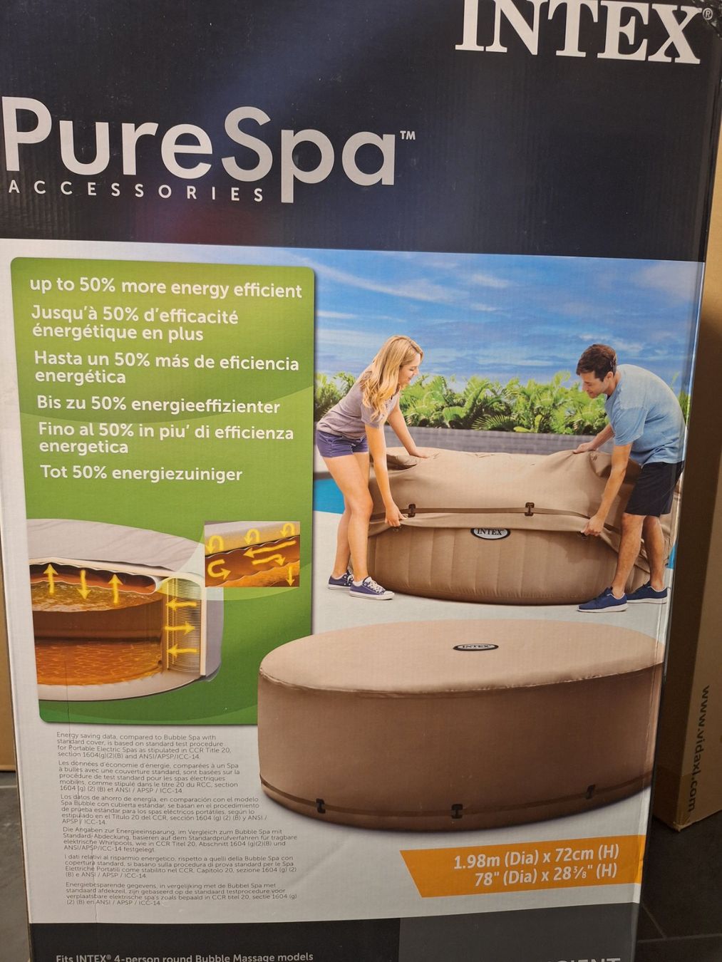 Accessoires de piscine: Intex Spa Abdeckung Energiesparend – Neuf avec emballage d'origine à Rapperswil par Goofy29