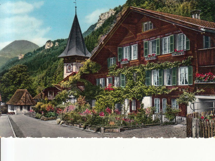 Carte Postale Ancienne Meiringen Gorges De L'Aar – 1929, Photo D'époque