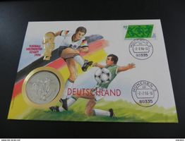 Münzbrief Uganda 1000 Shillings 1993 - Fussball WM USA 1994