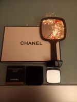 Chanel Neu Handspiegel schwarz mit Taschenspiegel schwarz