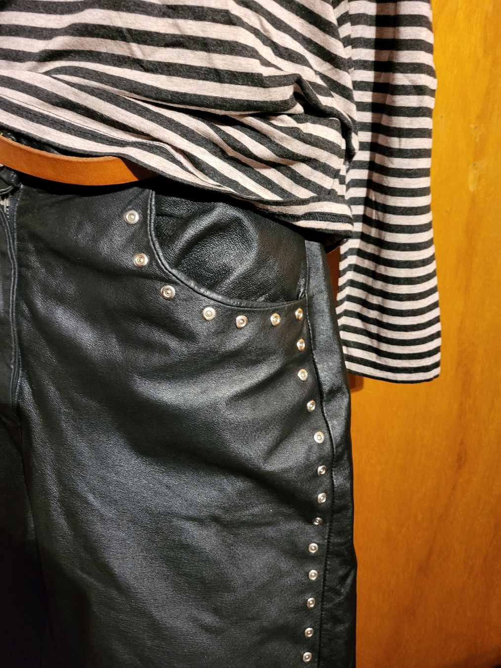 Pantaloni: Damen Lederhose gr. 42 Echt Leder – Usato da Schweizersholz venduto da fuchs06 3