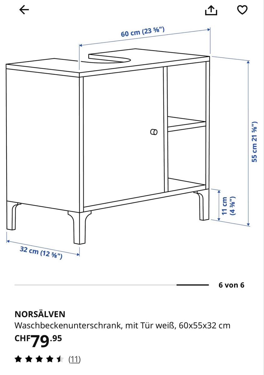 Ikea Badezimmermöbel: Badmöbel-Set – 2 Schränke   – Gebraucht aus Schlieren von ana_ribeiro19 9