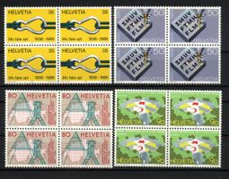 1988, Sonderpostmarken I, Viererblöcke **