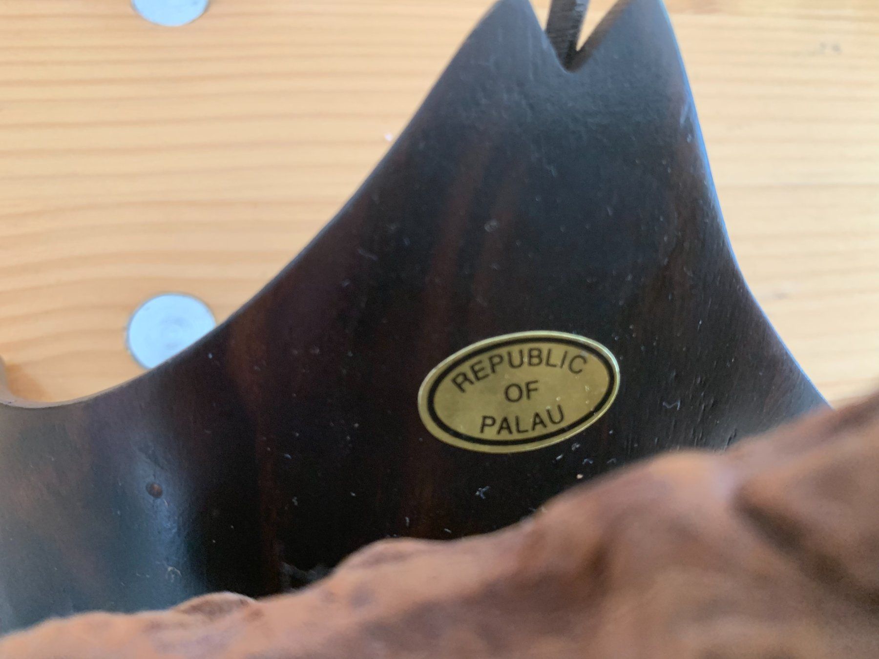 Statuette: Holzfigur Manta von Palau Mikronesien – Usato da Mumpf venduto da dadaboygugulini 2