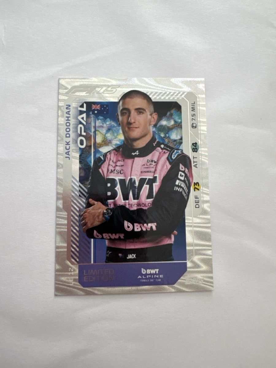 Jack Doohan Opal Karte, LE12 Turbo Attax 2025 (Neu (gemäss Beschreibung ...