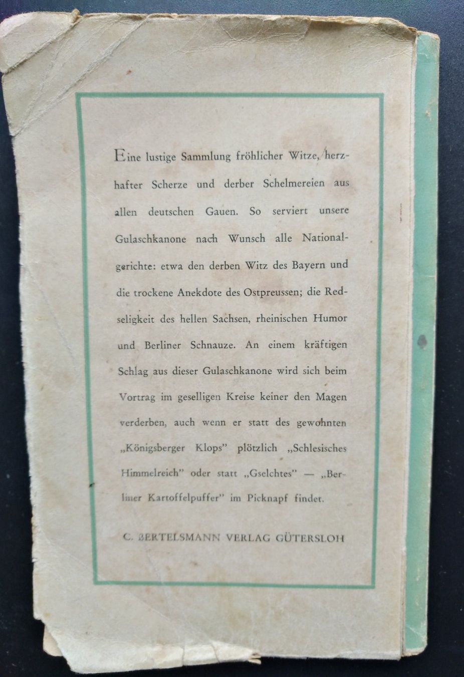 Bücher: Die Gulaschkanone, eine lustige Sammlung – Gebraucht aus Chur von rh86424 4