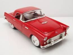 1955 FORD THUNDERBIRD CABRIO HARDTOP ROT 1:18 LUCkY