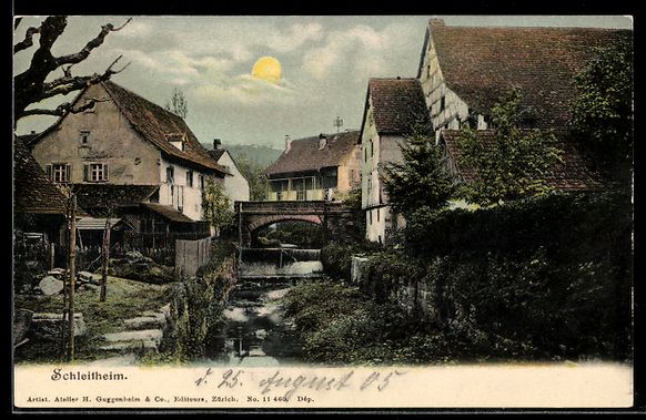 Cartes postales: AK Schleitheim, Ortsansicht – D'occasion à Berlin par bartko-reher