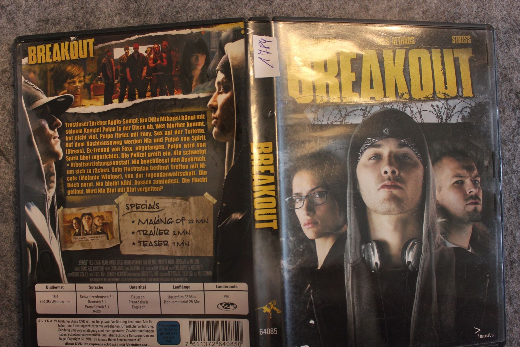 Tutti i DVDs: Breakout DVD ( 1784 ) – Usato da Geroldswil venduto da Schlumpfine1973