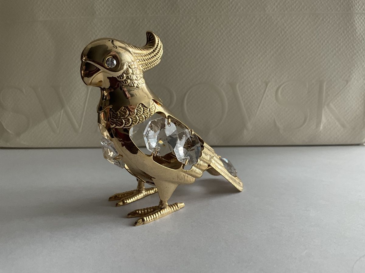 Statuette: Gold Kristall Figur Vogel – Nuovo (secondo la descrizione) da Oberglatt ZH venduto da Multimix 1