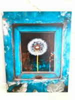 Wandbild Vintage Stil Türkisblau neu gerahmt 💕