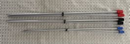 3 Paar Stricknadeln Metall Nr 3 / 4 / 5