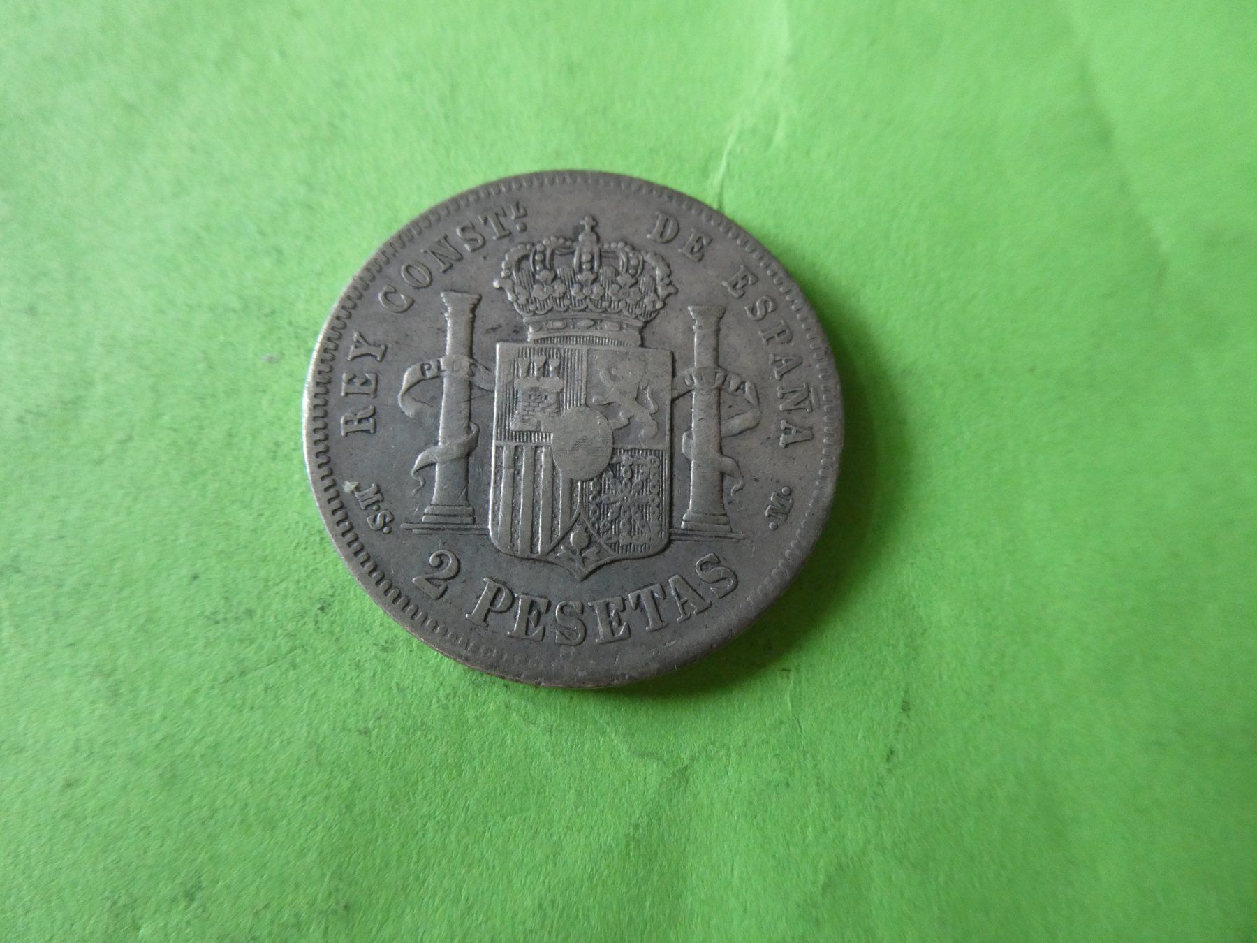Toutes les monnaies: Spanien 1881, 2 Pesetas - Silber – D'occasion à Hinterforst par Rohusri 1