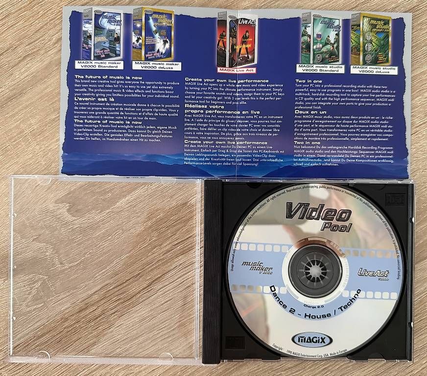 Software: Magix - Videopool - Dance 2 - House x Techno – Usato da Zofingen venduto da Kolega01 1