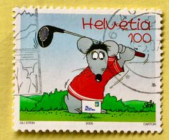 Nr.1159 Maus beim Golfspielen Sondermarken GESTEMPELT 2005