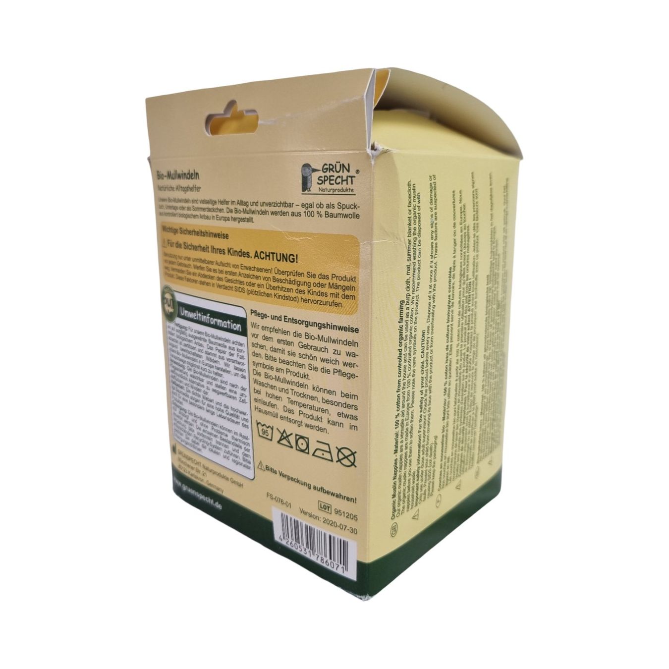 Secchi per pannolini & Pannolini: GRÜNSPECHT Bio-Mullwindeln – Nuovo (secondo la descrizione) da Wangen b. Olten venduto da Restwert_Wangen 3