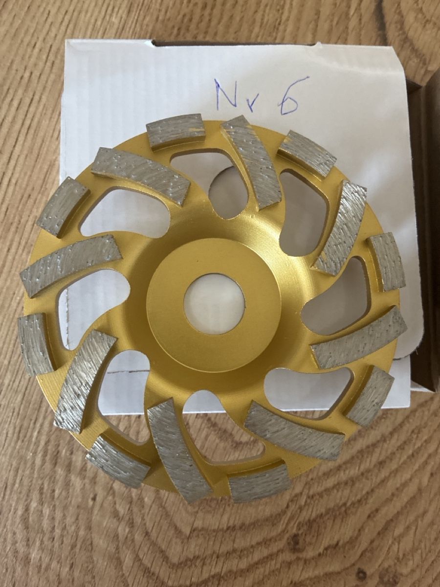 Smerigliatrici & Lucidatrici: (6) Beton schleif topf scheibe diamant – Nuovo e nell'imballaggio originale da Worben venduto da rcfahrer