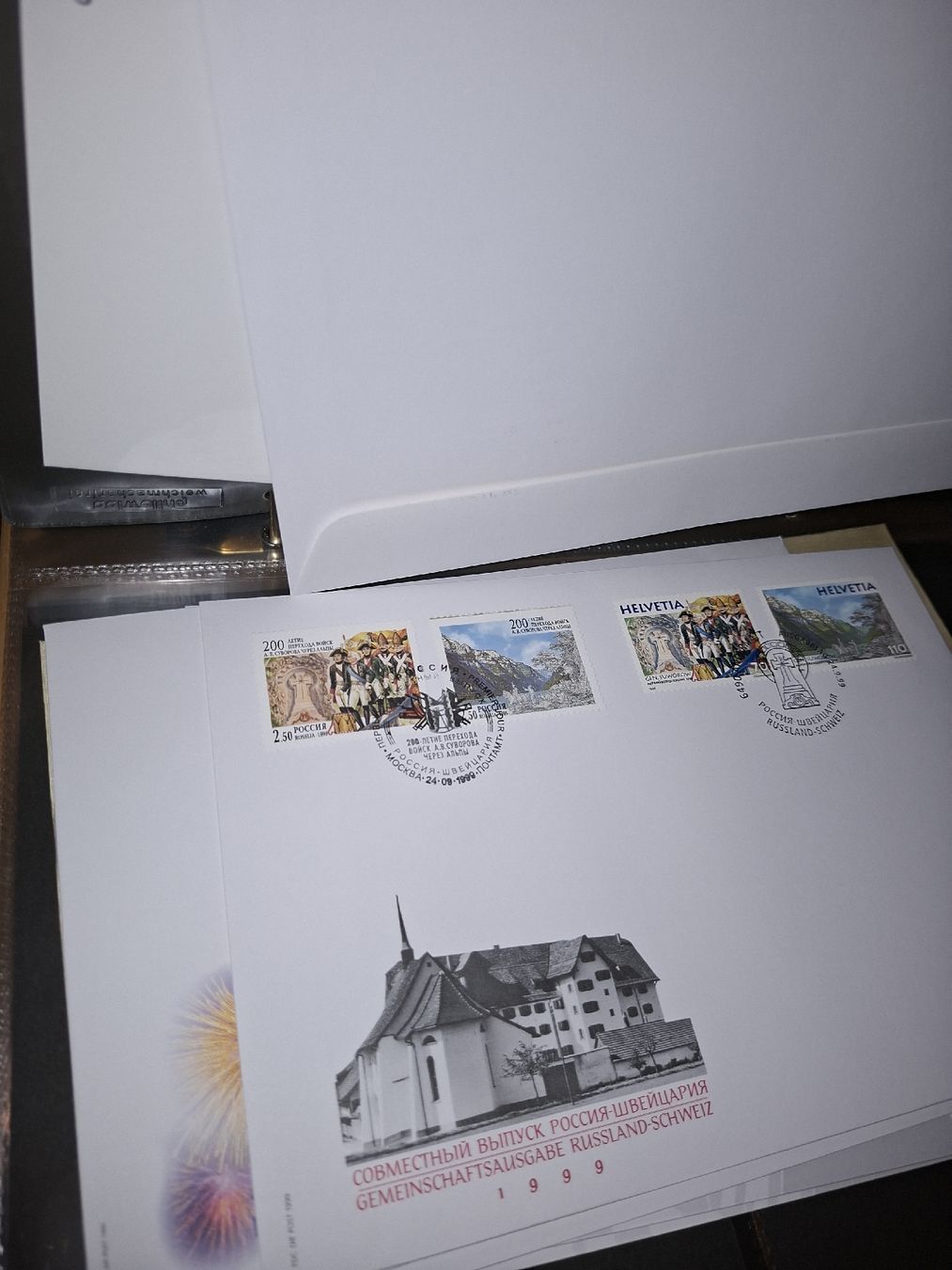 Alle Briefmarken: Diverse FDC mit Album und Hülle – Gebraucht aus Balgach von SIMEON27 4
