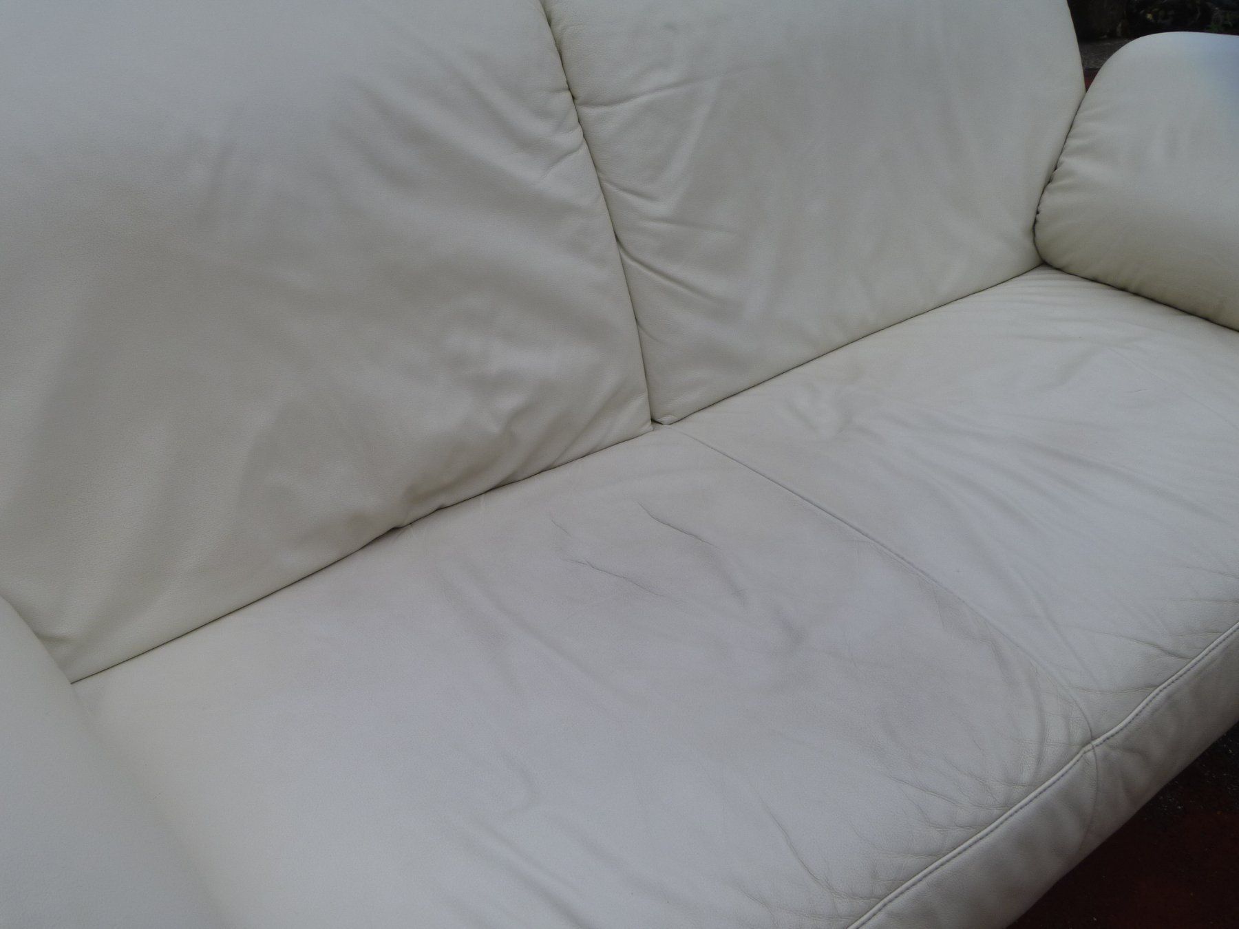 Divani: Ledersofa beige – Usato da Rüti ZH venduto da baumchen 7