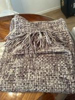 Herbst Deke MitFranse Jacquard Lilla/begeGrau 135X190 guter 
