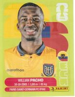 FIFA WORLD CUP 2026 Panini Sticker ECU 6 WILLIAN PACHO
