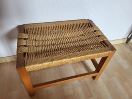 Tabouret scandinave vintage rectangulaire 1960er