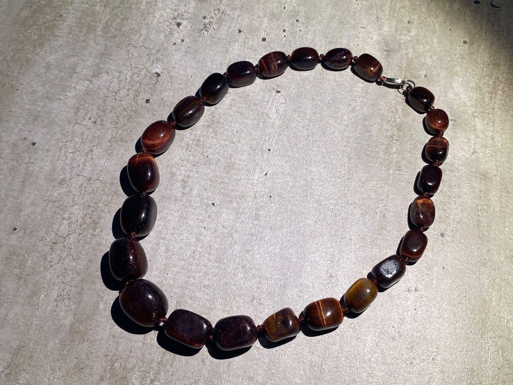 Catenine: Tiger eye   Tigerauge Edelstein Halskette – Nuovo e nell'imballaggio originale da Laax GR venduto da krippenfiguren-laax 6