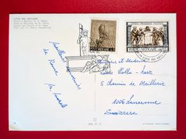 AK VATIKAN OSTERN SONDERSTEMPEL AUFERSTEHUNG LAUSANNE 1973