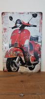 Vintage Vespa Blechschild, Dekoschild, Wandschild, Gesche...