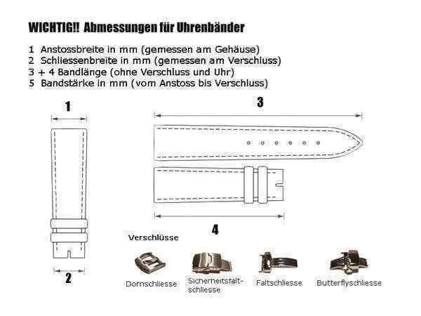 Uhrenband Silikon schwarz 20mm 4