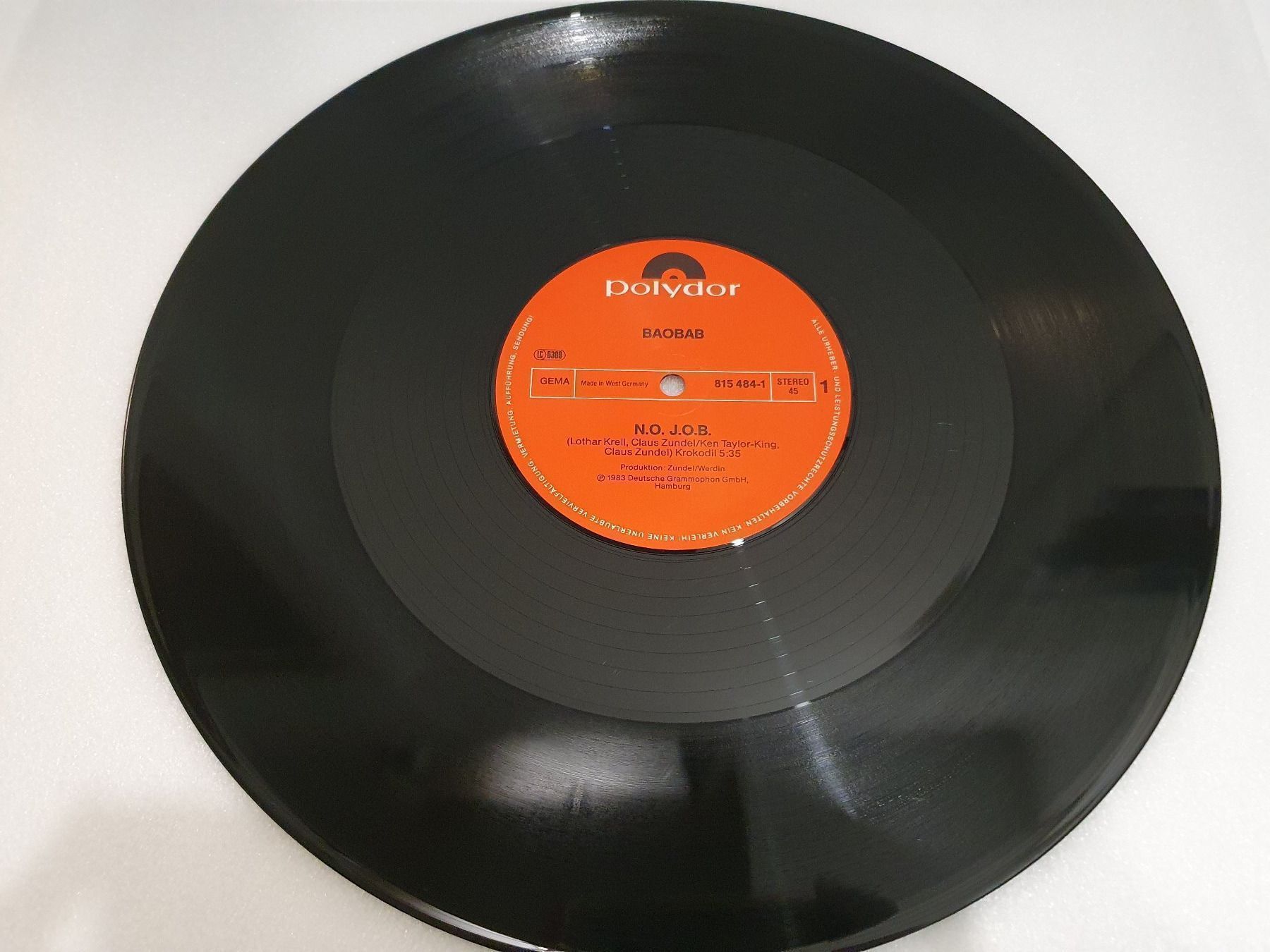 Dischi in vinile: Baobab - N.O. J.O.B. – Usato da Uster venduto da Vinyl-Leidenschaft 2