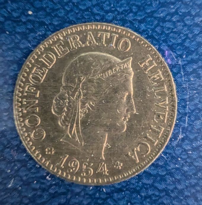Tutti le monete: 10 Rappen 1954 – Usato da Arch venduto da coinsandmore