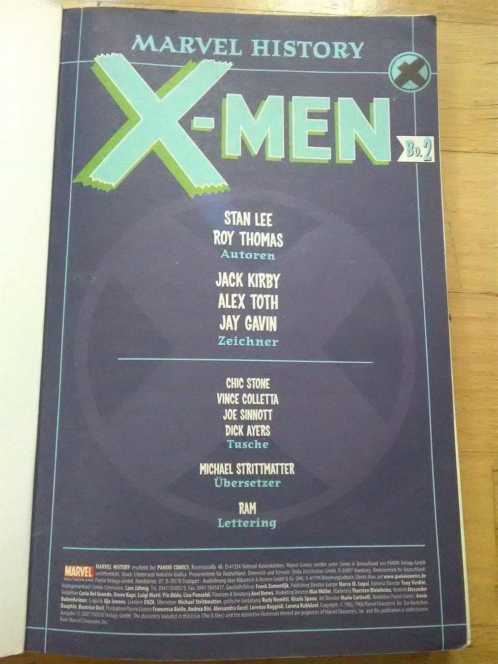 Comics: Die X-Men (Band 2)  Marvel History   (DE – Gebraucht aus St. Gallen von elk2021 1