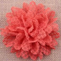 Big FLEUR en dentelle ORANGE 7 cm